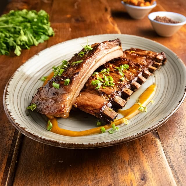 BBQ Glazed Pork Ribs